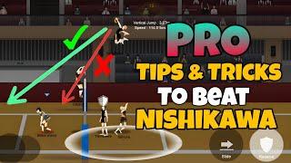 Pro tips and tricks to beat nishikawa easily #spikevolleyballstory