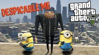 GTA 5 Mods - DESPICABLE ME MOD w/ GRU & MINION (GTA 5 Mods Gameplay)