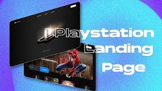 Figma interactive  Playstation landing page concept| Figma Tutorial