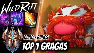 Wild Rift Top 1 Gragas - Challenger Full Ranked