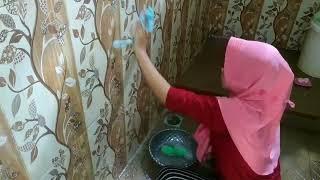 Cleaning Motivation|| Bersih bersih kamar mandi|| Bikin sirup frambozen. #Ayun asa