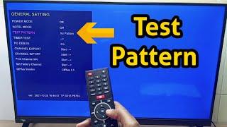 itel and Syinix TV Test Pattern Mode Using Hidden Service Menu