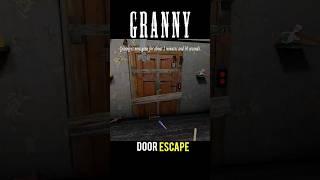 Escape from granny door in dark color + extra locks | #shorts #granny #gaming #gameplay