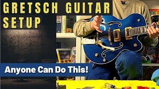 Basic Gretsch Guitar Setup -- You can do this too!  5427tg