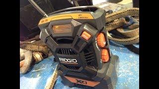 Ridgid 18v mini radio unboxing.(High Ridge Handyman)