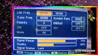 DTH Free Dish frequency setting