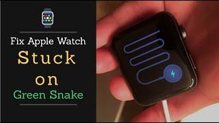 Fix Apple Watch Stuck on Green/Red Snake Screen of Death | Apple Watch not Charging Solved