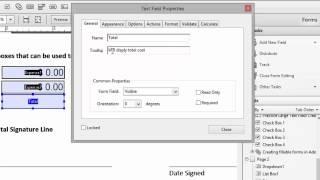 Creating a Calculated Field in Adobe Acrobat Pro