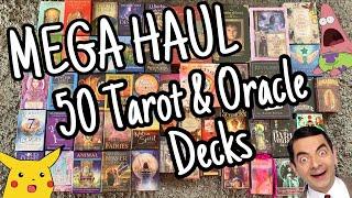 MEGA HAUL of 50 Tarot & Oracle Decks  | Haul #4 | Unboxing | First Impressions 