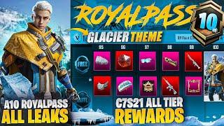 OMG  A10 Royal Pass Leaks Is Here | Next Season Tier Rewards | Glacier Theme Is Coming In Pubgm