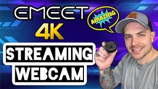 This Streaming Webcam is AWESOME!!! EMEET 4K Streaming Webcam Demo & Review