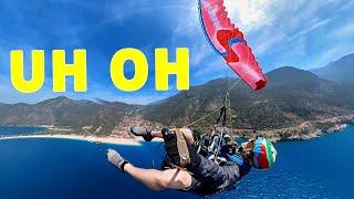 How To Lose Control Of A Beginner Paraglider Wing, EN-A Class