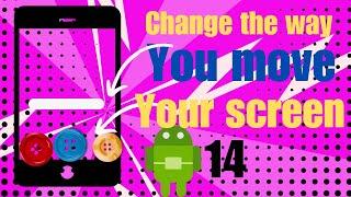 How to move your screen with buttons and gestures | change the way you move your screen Android 14