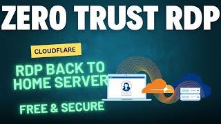 Free & Secure & Fast - RDP Back Home Using Cloudflare Zero Trust VPN Tunnel