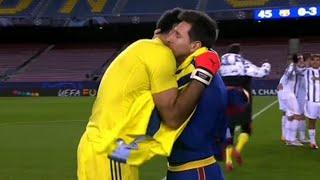 Messi and Buffon shirt swap iconic moment