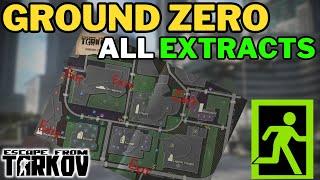 All PMC Extracts On Ground Zero (new map) #escapefromtarkov #wipe