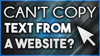 How To Copy From Right Click Disabled Websites!