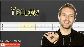 Coldplay - Yellow Guitar Tab Tutorial