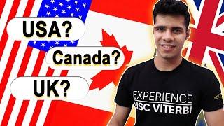 USA vs UK vs Canada: Best Country to Study in