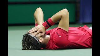 Dominic Thiem's match point and celebration as he wins the 2020 US Open Championship!