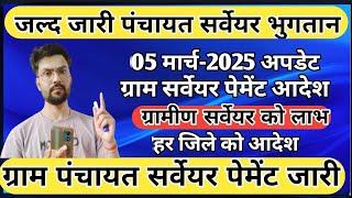 जल्द पेमेंट होगा सर्वेयर का रुका हुआ पैसा 2025|New serveyar graam panchayat 2025|