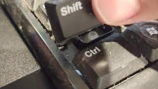 Keyboard maintenance - replacing SHIFT key