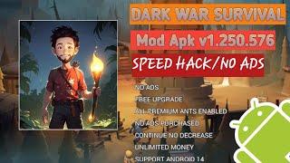 dark war survival mod apk terbaru mode ios unlimited money and gems ads game gameplay menu 2024 game