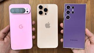 iPhone 16 Pro Max vs Samsung S24 Ultra vs Pixel 9 Pro XL