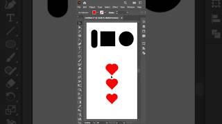 Quick and Simple Heart Shape Tutorial in Adobe Illustrator #shorts #logodesignprocess #tutify #heart