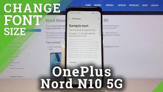 How to Change Font Size on OnePlus Nord N10 5G – Font Settings