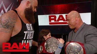 Braun Strowman & Nicholas relinquish the Raw Tag Team Titles: Raw, April 9, 2018