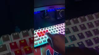 You’re thoughts? Stock Hyper X pudding key caps/ Rubber Key Caps #keyboard #asmr #trending #twitch