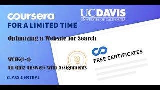 Optimizing a Website for Search, week (1-4) All Quiz Answers with Assignments.