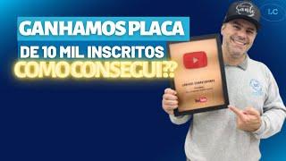  Ganhamos placa de 10 MIL inscritos do nosso canal @LunardiComputadores do youtube.