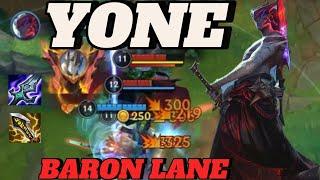 WILD RIFT YONE GAMEPLAY IN BARON LANE. IS HE ABLE TO TAKE CARE OF AMBESSA?!