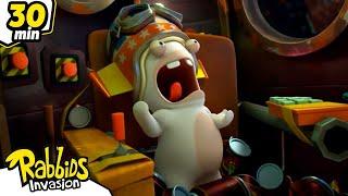 To the Moon and Beyond! | RABBIDS INVASION | 30 Min New compilation | Cartoon for kids