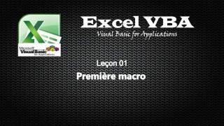 01 Excel VBA   Première macro