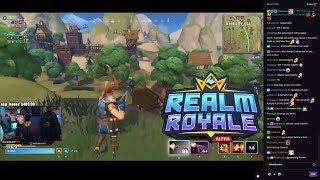 Summit1g & Ninja's First Game of Realm Royale (Battle Royale)