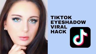 Viral tiktok eyeshadow hack | #shorts #tiktokviral2021 #eyeshadowhacks