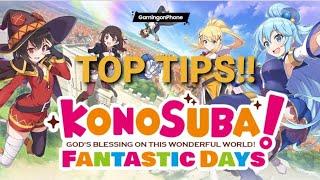 KonoSuba Fantastic Days | TOP TIPS! Simple But Helpful!