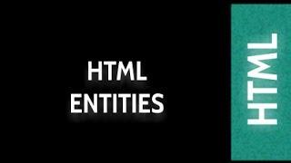 HTML Web Design Tutorials: HTML entities for inserting special characters Lesson 28