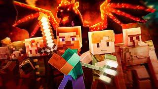 NETHER DRAGON - Alex and Steve life (Minecraft animation)