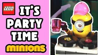 IT'S PARTY TIME! Minions Music Party Bus LEGO Build - from Despicable Me 4