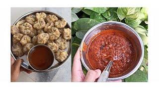 Veg momos with chutney recepie || Street style momos ||