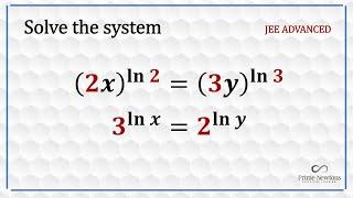 System of exponetial/logarithmic equations