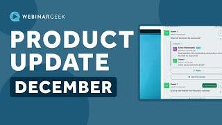 New webinar features | Product update December 2024  | WebinarGeek