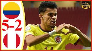 Colombia vs Peru 5−2 - Extended Highlights & All Goals 2021 HD