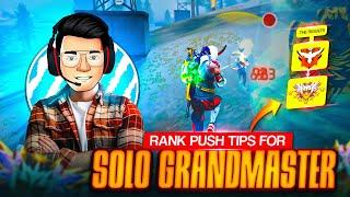 100% Working Tips  | Grandmaster In 1 Day  | Solo Rank Push Tips & Tricks  |  | Utkarsh FF