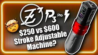 Ez P3Pro Tattoo Machine Review | $250 VS $600 Stroke Adjustable Machine