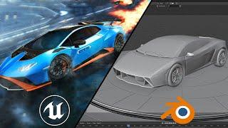 Create Custom Drivable & Destructible Vehicles with Opening Doors | Blender & Unreal Engine